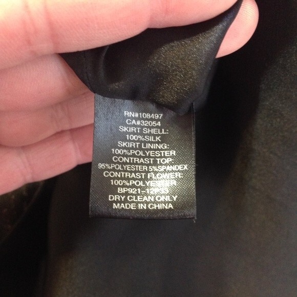 BURLAPP Size 4 Black Gold Maroon Silk Mini Dress Sleeveless Lined Floral Stretch - Picture 10 of 10